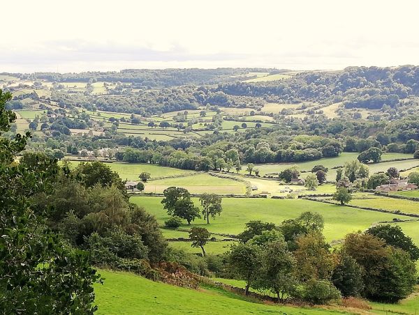 Amber Valley from Ashover Rock
